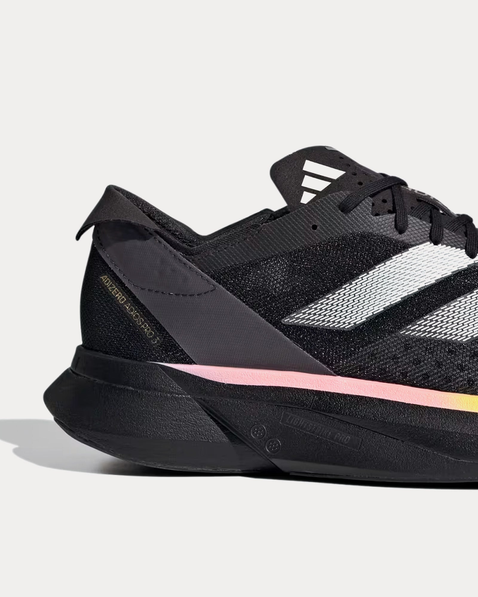 Adidas - Adios Pro 3 Core Black / Zero Metalic / Spark Running Shoes