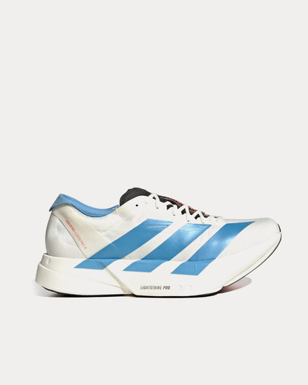 Adidas Adizero Adios Pro 4 Off White / Light Blue / Bright Red Running Shoes - 1