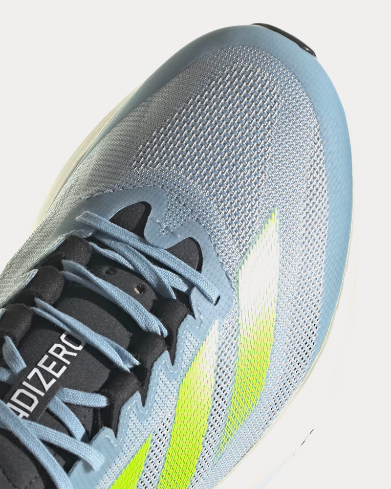 Adidas Unisex Boston 12 Wonder Blue / Lucid Lemon / Carbon Running Shoes