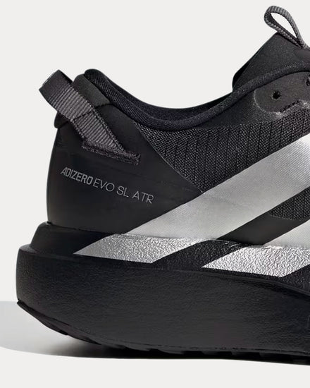 Adidas Adizero EVO SL ATR Core Black / Silver Metallic / Grey Five Running Shoes - 2