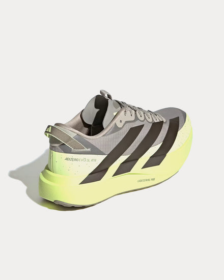 Adidas Adizero EVO SL ATR Sesame / Shadow Olive / Frozen Lemon Running Shoes - 4