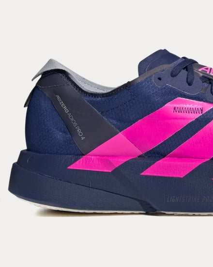 Adidas Adizero Adios Pro 4 'BMW Berlin Marathon 2025' Dark Blue / Shock Pink / Dash Grey Running Shoes - 2