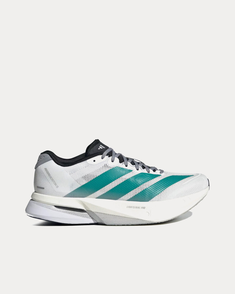 Adidas Adistar Boston 13 EQT Cloud White / Pure Teal / Grey Running Shoes - 1