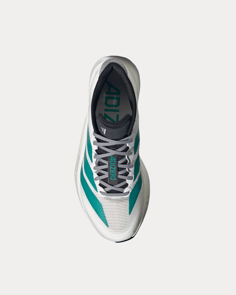 Adidas Adistar Boston 13 EQT Cloud White / Pure Teal / Grey Running Shoes - 2