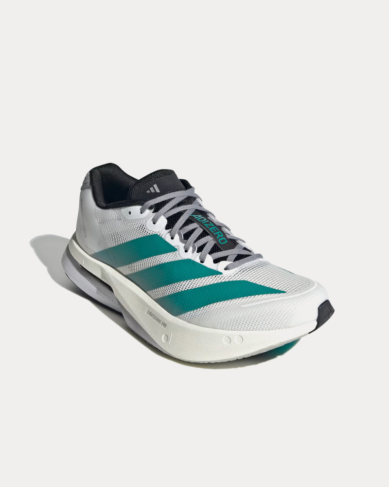 Adidas Adistar Boston 13 EQT Cloud White / Pure Teal / Grey Running Shoes - 3
