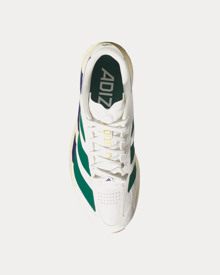Adidas Adizero Evo SL EXO Suede Core White / Collegiate Green / Cream White Running Shoes - 2