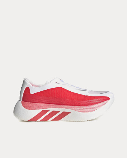 Adidas Men's Hyperboost Edge Cloud White / Pure Ruby / Zero Metalic Running Shoes Adidas Men's Hyperboost Edge Cloud White / Pure Ruby / Zero Metalic Running Shoes