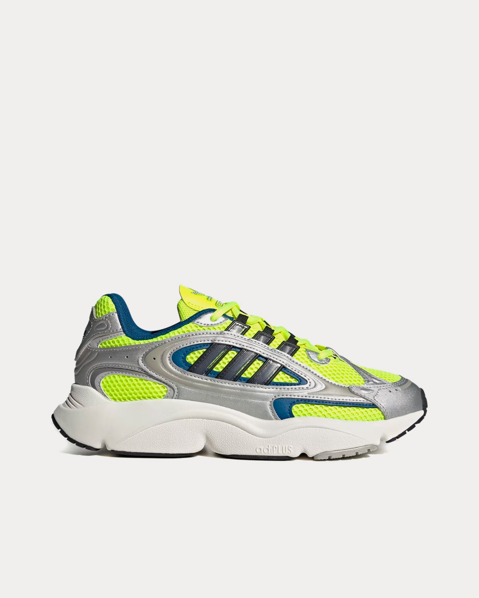 Adidas Unisex Ozmillen Solar Yellow / Silver Metallic / Core Black Low Top  Sneakers