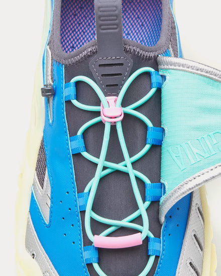 Adidas x Pharrell Williams Virginia Water Moc Lucid Ray Blue / Silver Metallic / Aurora Onix Slip Ons - 6