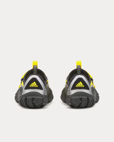 Adidas x Pharrell Williams Virginia Water Moc Yellow / Core Black / Matte Silver Slip Ons - 4