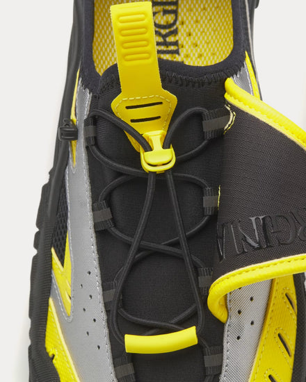 Adidas x Pharrell Williams Virginia Water Moc Yellow / Core Black / Matte Silver Slip Ons - 6