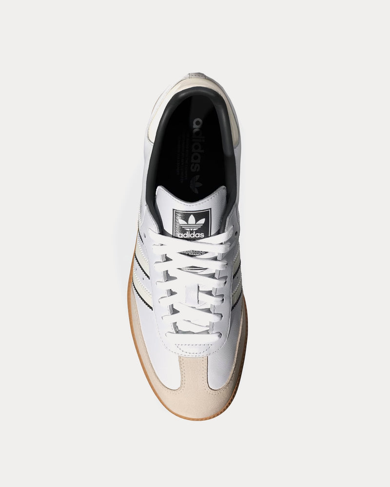 Adidas Men's Samba OG Cloud White / Off White / Core Black Low Top Sneakers Adidas Men's Samba OG Cloud White / Off White / Core Black Low Top Sneakers