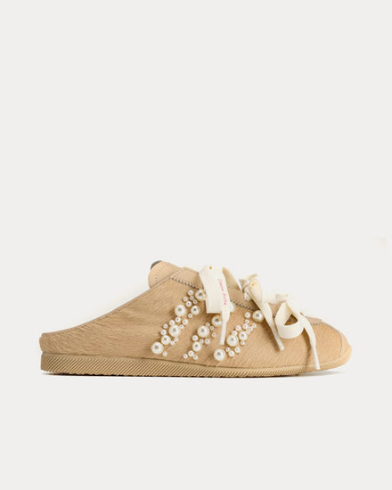 Adidas x Simone Rocha Japan Magic Beige / Chalk White / Better Scarlet Slip On Mules - 1