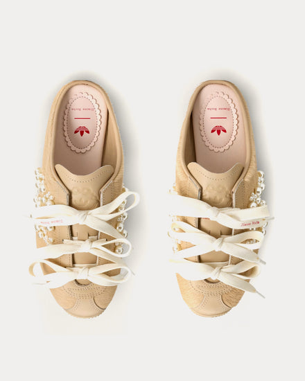 Adidas x Simone Rocha Japan Magic Beige / Chalk White / Better Scarlet Slip On Mules - 2