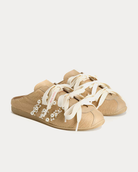 Adidas x Simone Rocha Japan Magic Beige / Chalk White / Better Scarlet Slip On Mules - 3