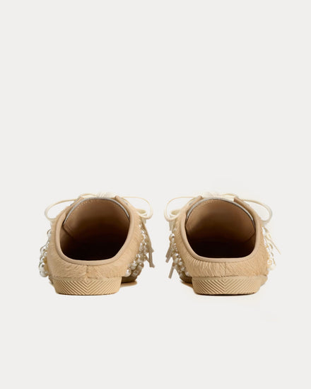 Adidas x Simone Rocha Japan Magic Beige / Chalk White / Better Scarlet Slip On Mules - 4