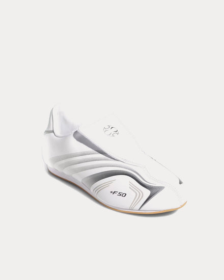 Adidas Taekwondo F50 Cloud White / Silver Metallic / Iron Metallic Slip On Sneakers - 3