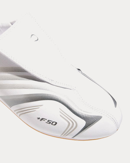 Adidas Taekwondo F50 Cloud White / Silver Metallic / Iron Metallic Slip On Sneakers - 5