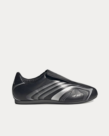 Adidas Taekwondo F50 Core Black / Silver Metallic / Grey Six Slip On Sneakers - 1