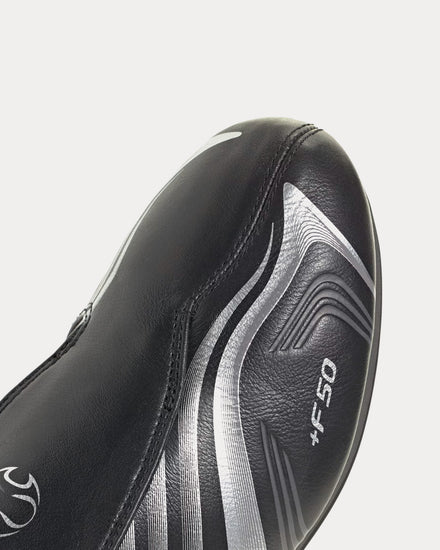 Adidas Taekwondo F50 Core Black / Silver Metallic / Grey Six Slip On Sneakers - 5