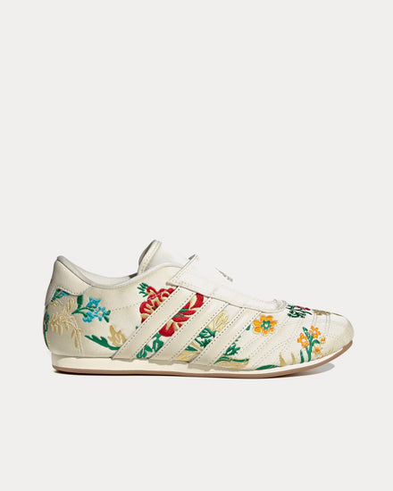 Adidas Taekwondo 'Floral' Cream White / Gold Metallic / Gum Slip On Sneakers - 1