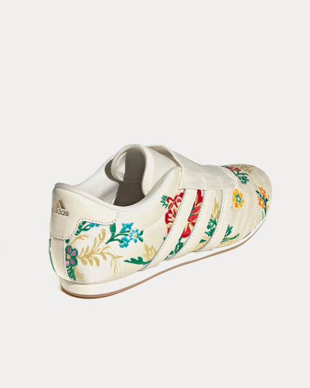 Adidas Taekwondo 'Floral' Cream White / Gold Metallic / Gum Slip On Sneakers - 4
