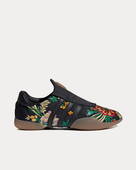 Adidas Taekwondo Mei 'Floral' Core Black / Gum Slip On Sneakers - 1