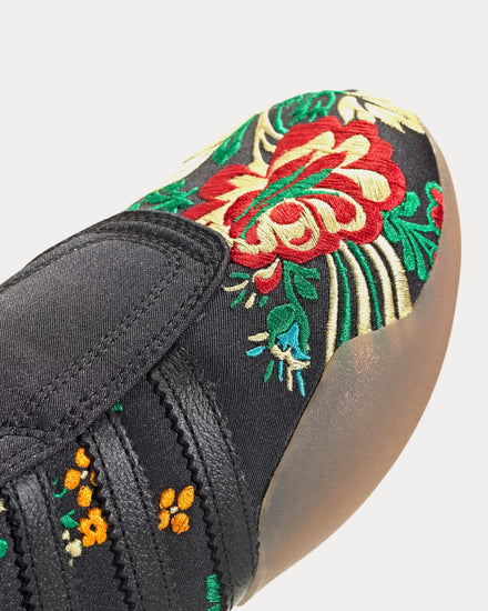 Adidas Taekwondo Mei 'Floral' Core Black / Gum Slip On Sneakers - 3