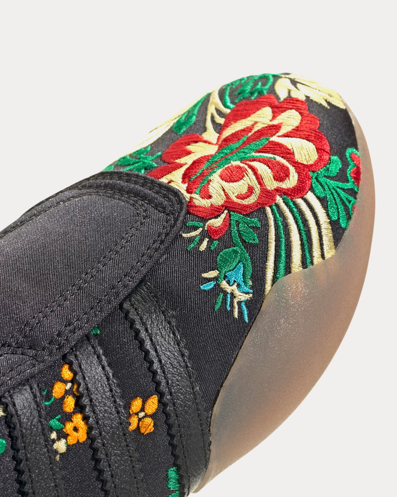 Adidas Taekwondo Mei 'Floral' Core Black / Gum Slip On Sneakers - 3