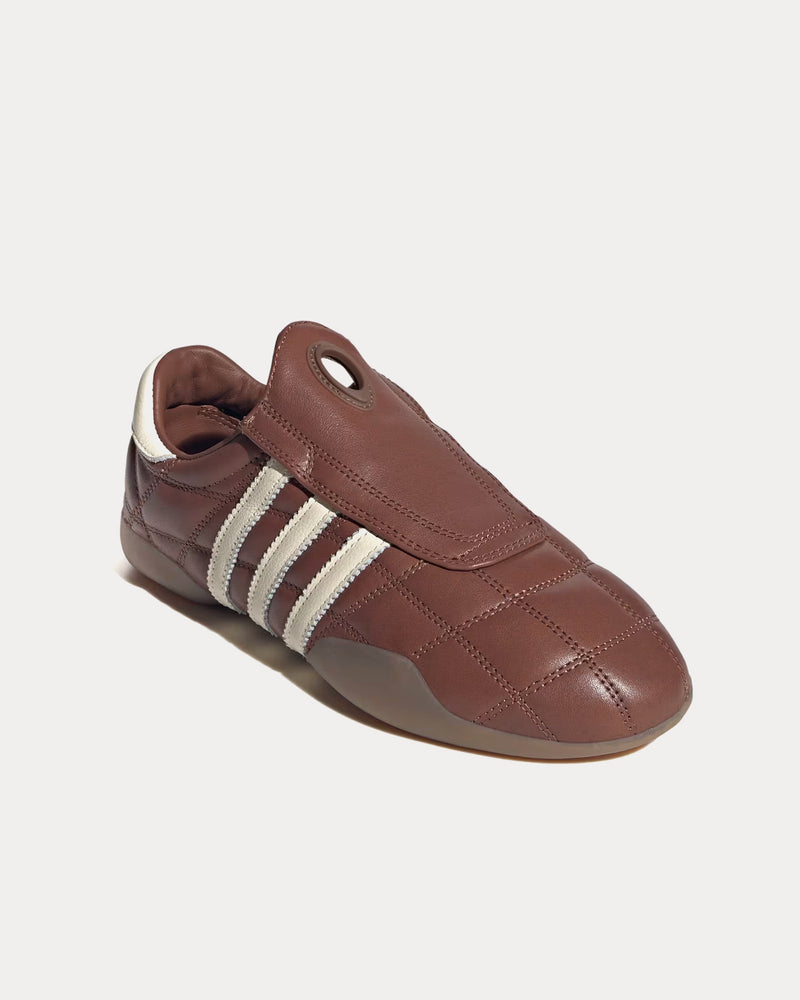 Adidas Taekwondo Mei Preloved Brown / Cream White / Gum Slip On Sneakers - 3