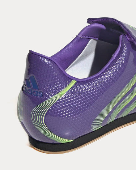 Adidas Taekwondo F50 Purple Rush / Lucid Lemon / Royal Blue Slip On Sneakers - 4