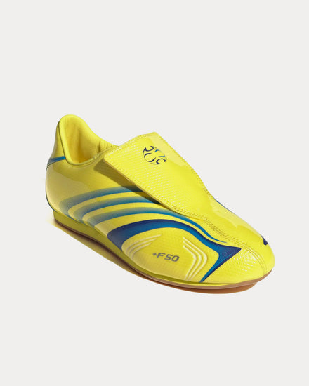 Adidas Taekwondo F50 Bright Yellow / Bright Blue / Royal Blue Slip On Sneakers - 3