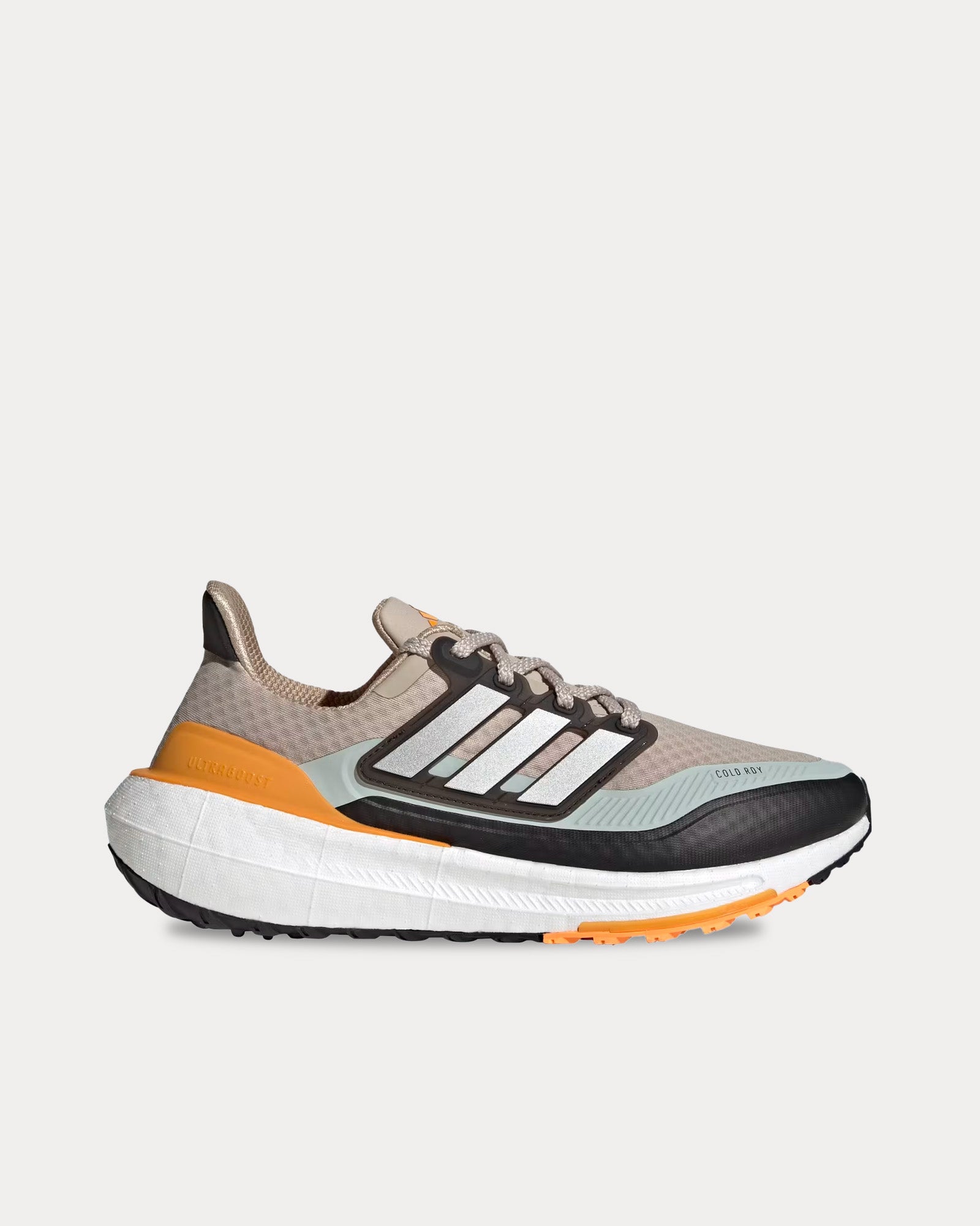 Adidas Men's Ultraboost Light 2.0 COLD.RDY Wonder Beige / Silver Metallic /  Flash Orange Running Shoes