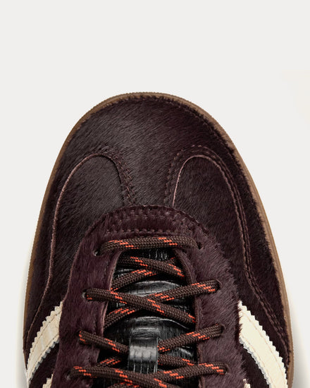 Adidas x Wales Bonner Gazelle Pony Aurora Coffee / Wonder White / Core Black Low Top Sneakers - 5