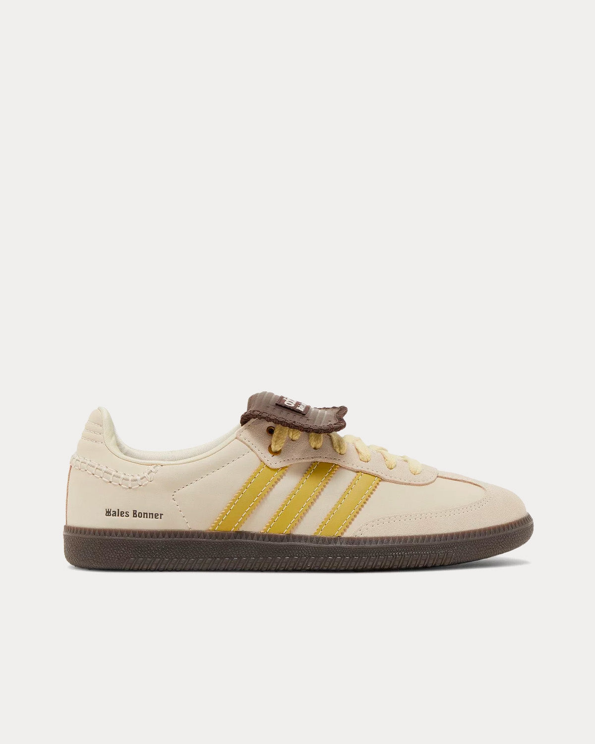 adidas gazelle silver green womens Adidas x Wales Bonner Unisex Samba Cream / Yellow Low Top Sneakers