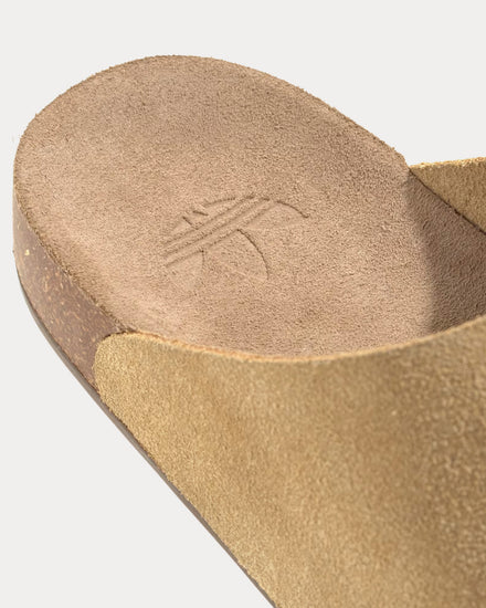 Adidas Adimule Golden Beige / Golden Beige / Gum Slides - 5