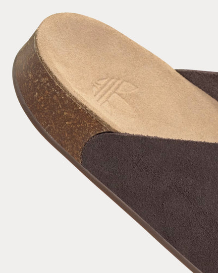 Adidas Adimule Dark Brown / Dark Brown / Gum Slides - 5