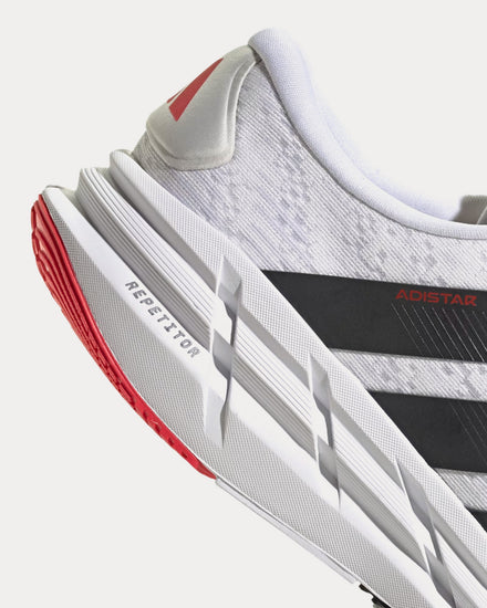 Adidas Adistar 4 Cloud White / Carbon / Pure Ruby Running Shoes - 2