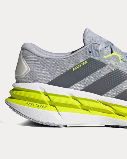 Adidas Adistar 4 Halo Silver / Onix / Solar Slime Running Shoes - 2
