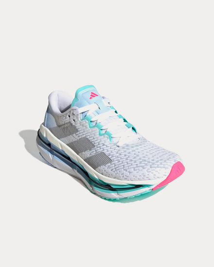 Adidas Adistar Byd Cloud White / Silver Metallic / Flash Aqua Running Shoes - 3