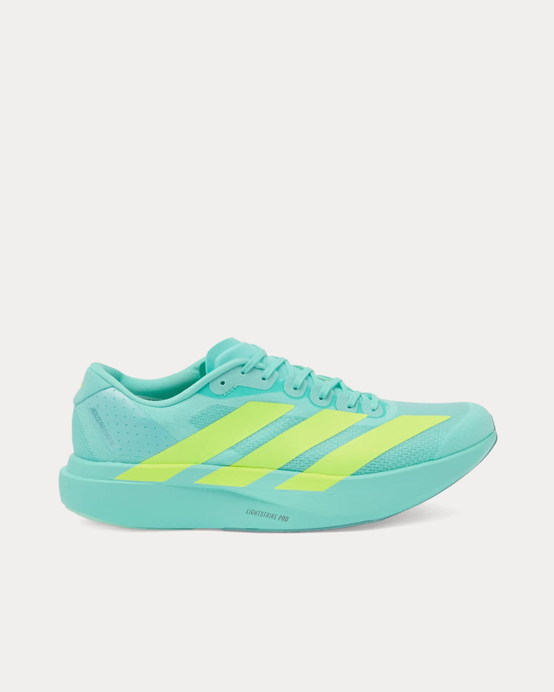 Adidas Adizero EVO SL Flash Aqua / Lucid Lemon /  Mint Ton Running Shoes - 1