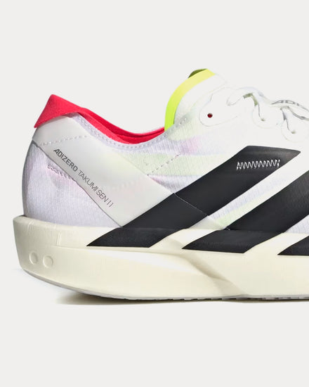 Adidas Adizero Takumi Sen 11 Cloud White / Core Black / Lucid Red Running Shoes - 2