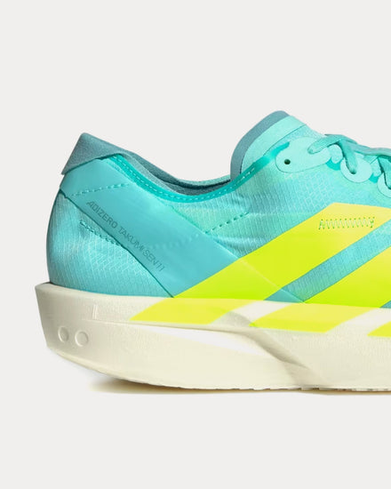 Adidas Adizero Takumi Sen 11 Flash Aqua / Zero Metalic / Mint Ton Running Shoes - 2