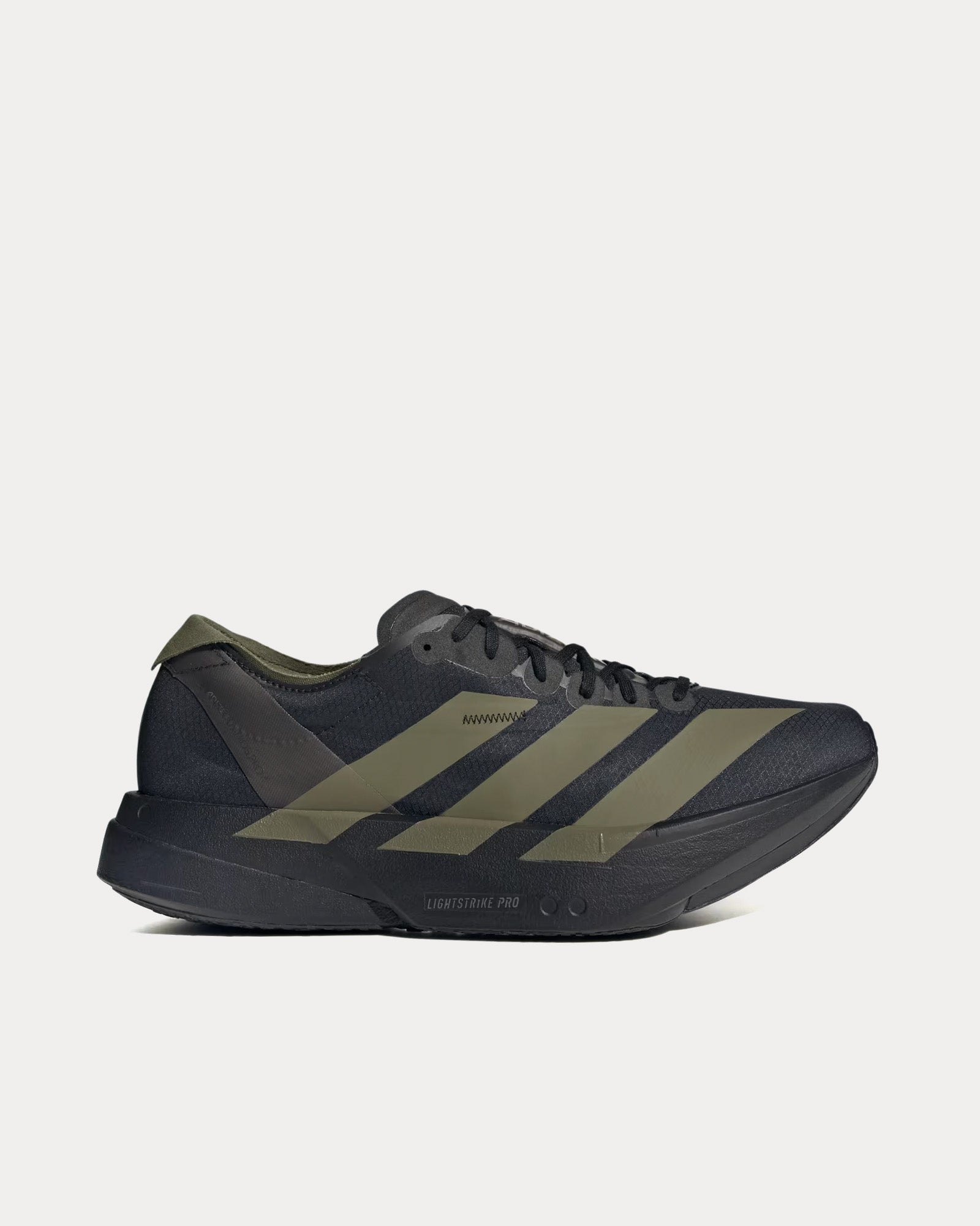 Adidas Men's Adizero Adios Pro 4 Core Black / Focus Olive / Charcoal Running  Shoes