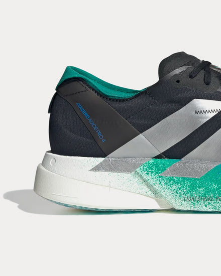 Adidas Adizero Adios Pro 4 Core Black / Matte Silver / Glory Green Running Shoes - 2