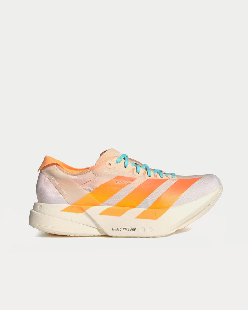 Adidas Adizero Adios Pro 4 Crystal Sand / Flash Orange / Flash Aqua Running Shoes - 1