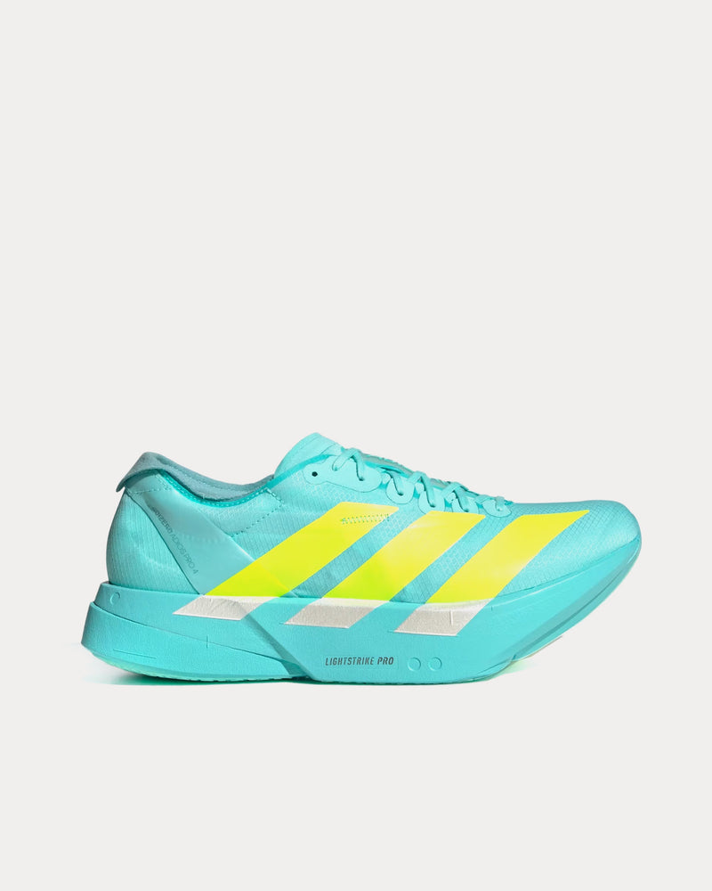 Adidas Adizero Adios Pro 4 Flash Aqua / Lucid Lemon / Mint Ton Running Shoes - 1