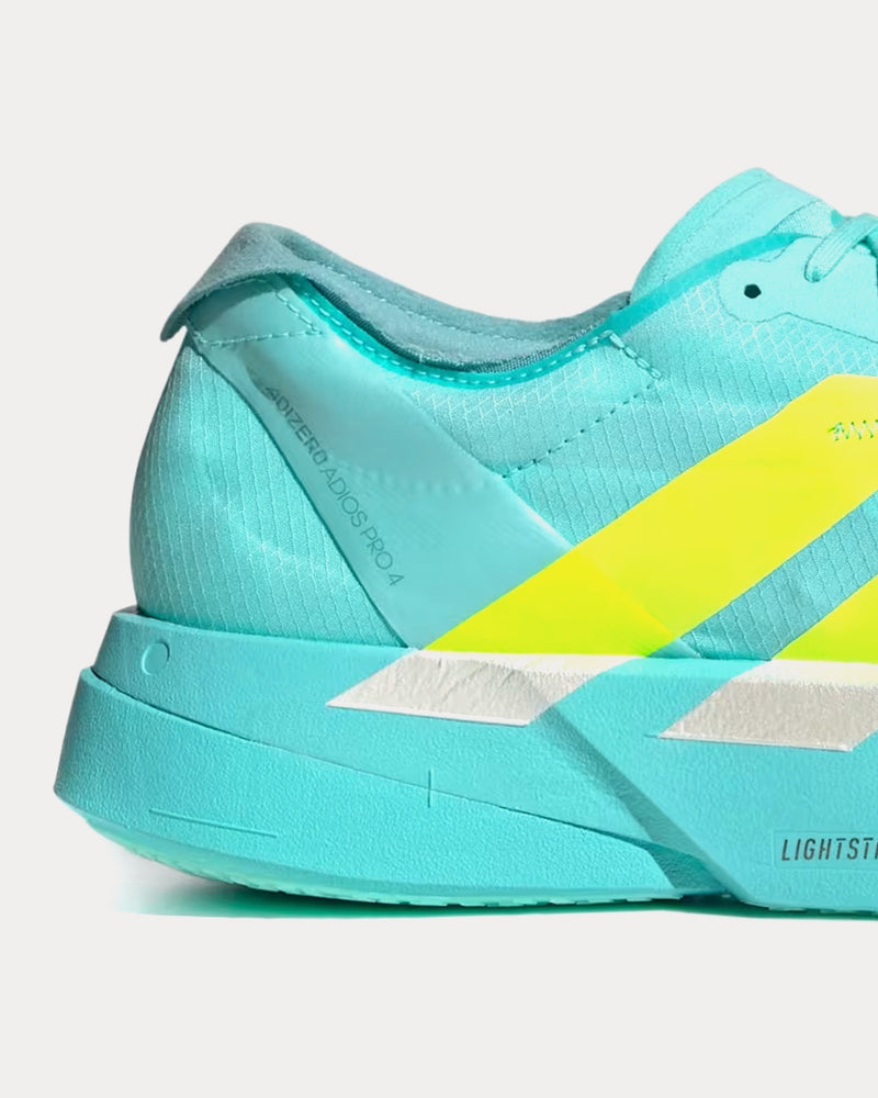 Adidas Adizero Adios Pro 4 Flash Aqua / Lucid Lemon / Mint Ton Running Shoes - 2