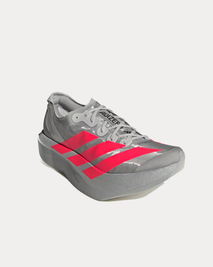 Adidas Unisex Adizero Adios Pro Evo 2 Silver Metallic / Lucid Red / Grey  Two Running Shoes