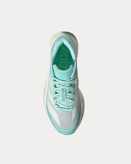 Adidas Adistar Boston 13 Semi Flash Aqua / Zero Metalic / Lucid Lemon Running Shoes - 2